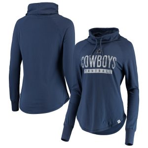 Dallas Cowboys Women’s Be a Pro Cowl Neck Raglan Pullover Sweatshirt