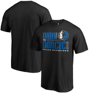 Dallas Mavericks Fanatics Branded Dirk to Doncic T-Shirt – Black
