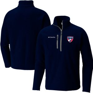 FC Dallas Columbia Fast Trek Fleece Half-Zip Pullover Jacket – Navy