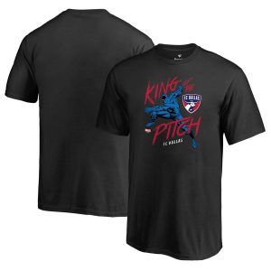 FC Dallas Fanatics Branded Youth MLS Marvel Black Panther King of the Pitch T-Shirt – Black