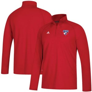 FC Dallas adidas LC Logo Set Ultimate Quarter-Zip Pullover Jacket – Red