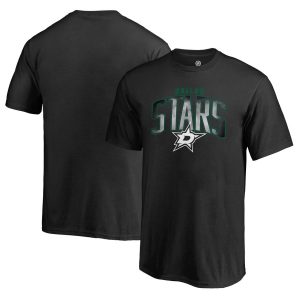 Fanatics Branded Dallas Stars Youth Black Arch Smoke T-Shirt