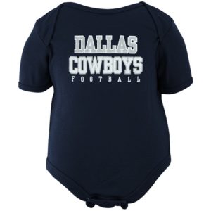 Infant Dallas Cowboys Navy Practice Bodysuit