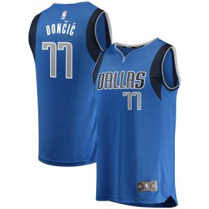 Luka Doncic Dallas Mavericks Fanatics Branded Fast Break Replica Jersey Blue – Icon Edition