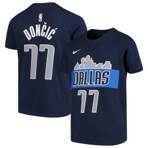 Luka Doncic Dallas Mavericks Nike Youth Home Name & Number Performance T-Shirt