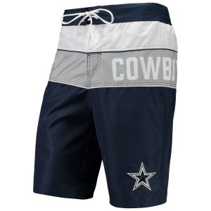 Men’s Dallas Cowboys G-III Sports by Carl Banks Navy All Star Swim Trunks