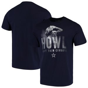 Men’s Dallas Cowboys Leighton Vander Esch Navy Howl Bout Them Cowboys T-Shirt