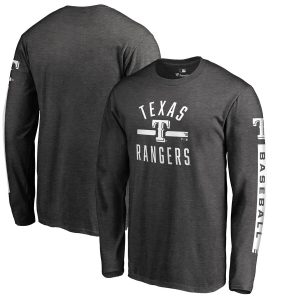 Texas Rangers Fanatics Branded Cinder Long Sleeve T-Shirt – Heathered Charcoal