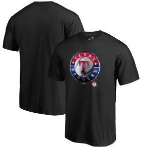 Texas Rangers Fanatics Branded Midnight Mascot T-Shirt – Black