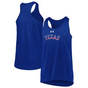 Texas Rangers Under Armour Girls Youth Big Time Fan Tank Top – Royal