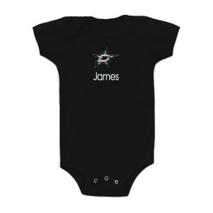 Dallas Stars Infant Personalized Bodysuit – Black