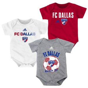 FC Dallas adidas Newborn & Infant 3-Pack Bodysuit Set
