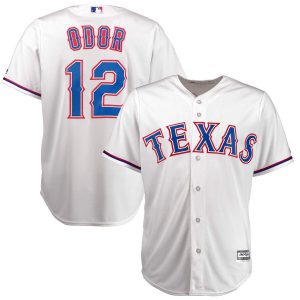 Rougned Odor Texas Rangers Majestic Cool Base Player Jersey – White