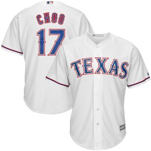 Shin-Soo Choo Texas Rangers Majestic Home Official Cool Base Player Jersey – White
